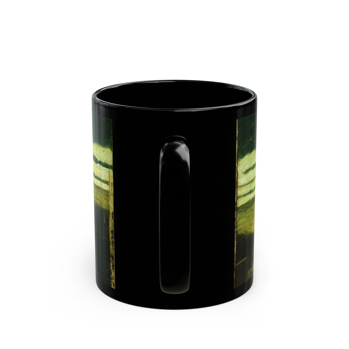 Ryder Abstract Green Landscape Mug | Vintage Sky Coffee Cup | The Midnight Series