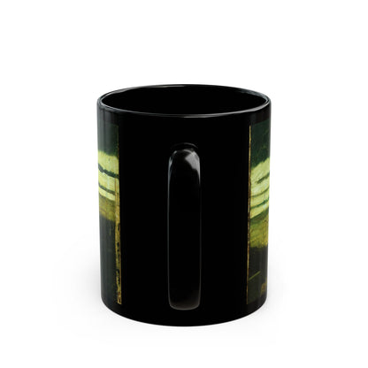 Ryder Abstract Green Landscape Mug | Vintage Sky Coffee Cup | The Midnight Series