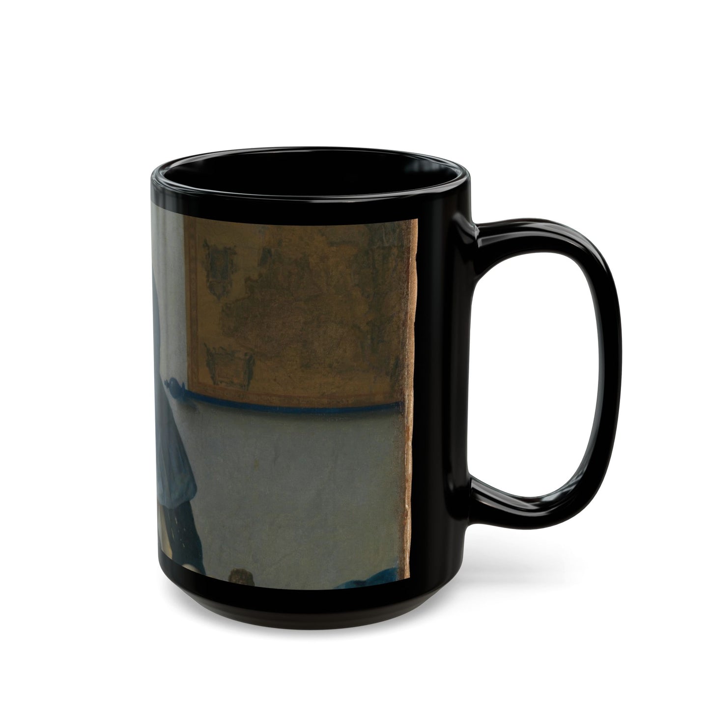The Interior Silence | Vermeer Dutch Girl by the Window Art Mug – The Midnight Series