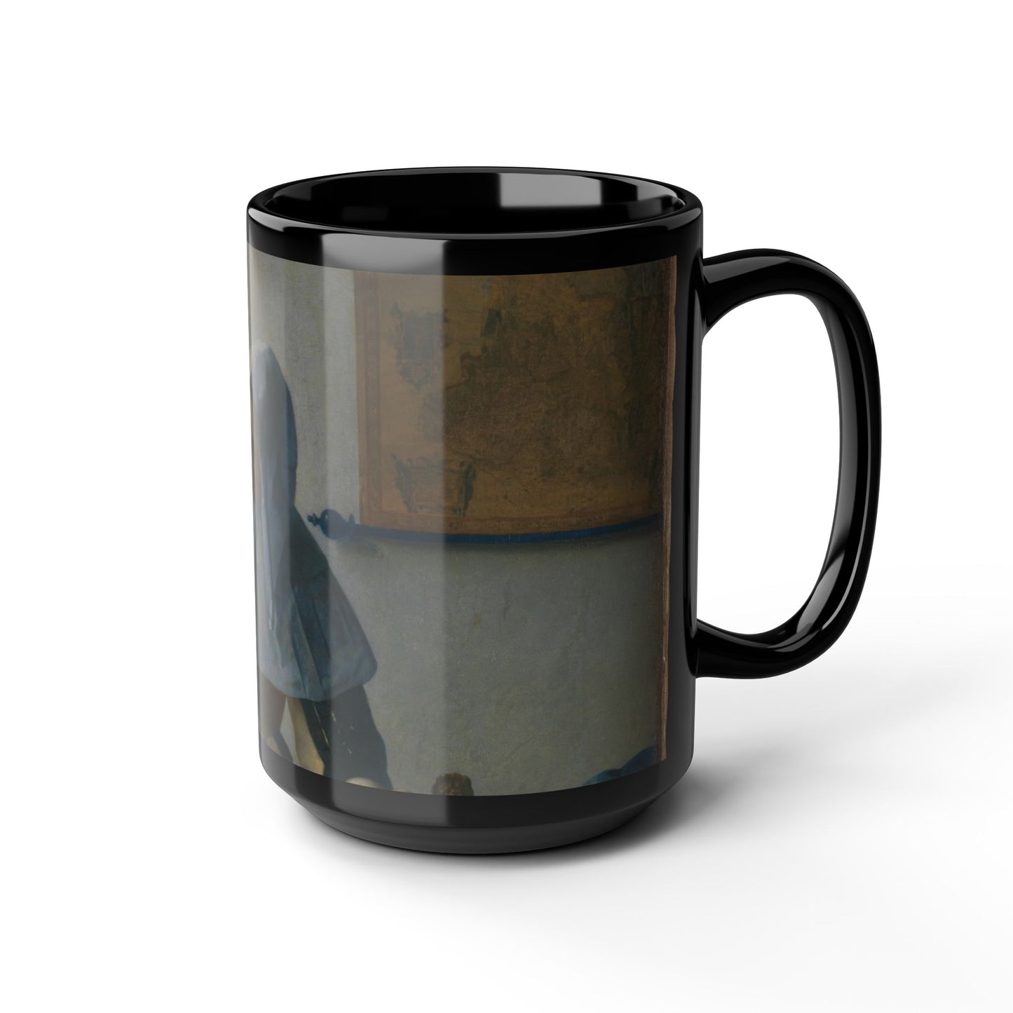 The Interior Silence | Vermeer Dutch Girl by the Window Art Mug – The Midnight Series