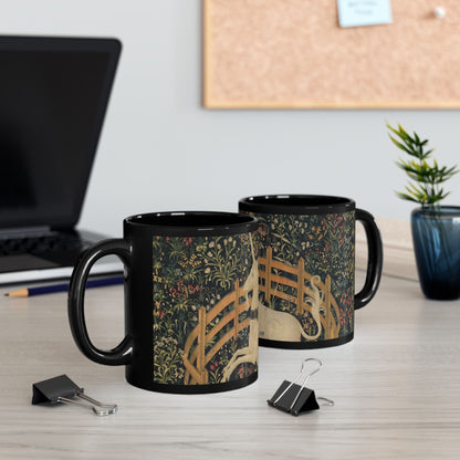 The Hunter's Dream | Unicorn in Captivity Classical Art Mug – The Midnight Series