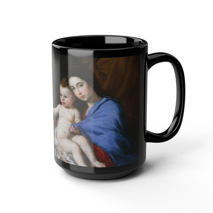 The Sacred Interior | Ribera Holy Family Classical Art Mug | The Midnight Series