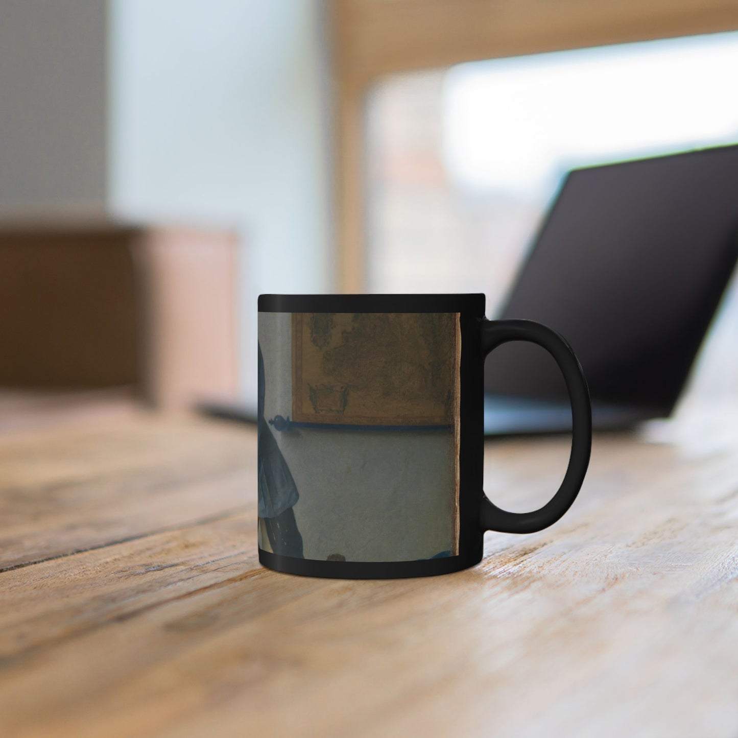 The Interior Silence | Vermeer Dutch Girl by the Window Art Mug – The Midnight Series