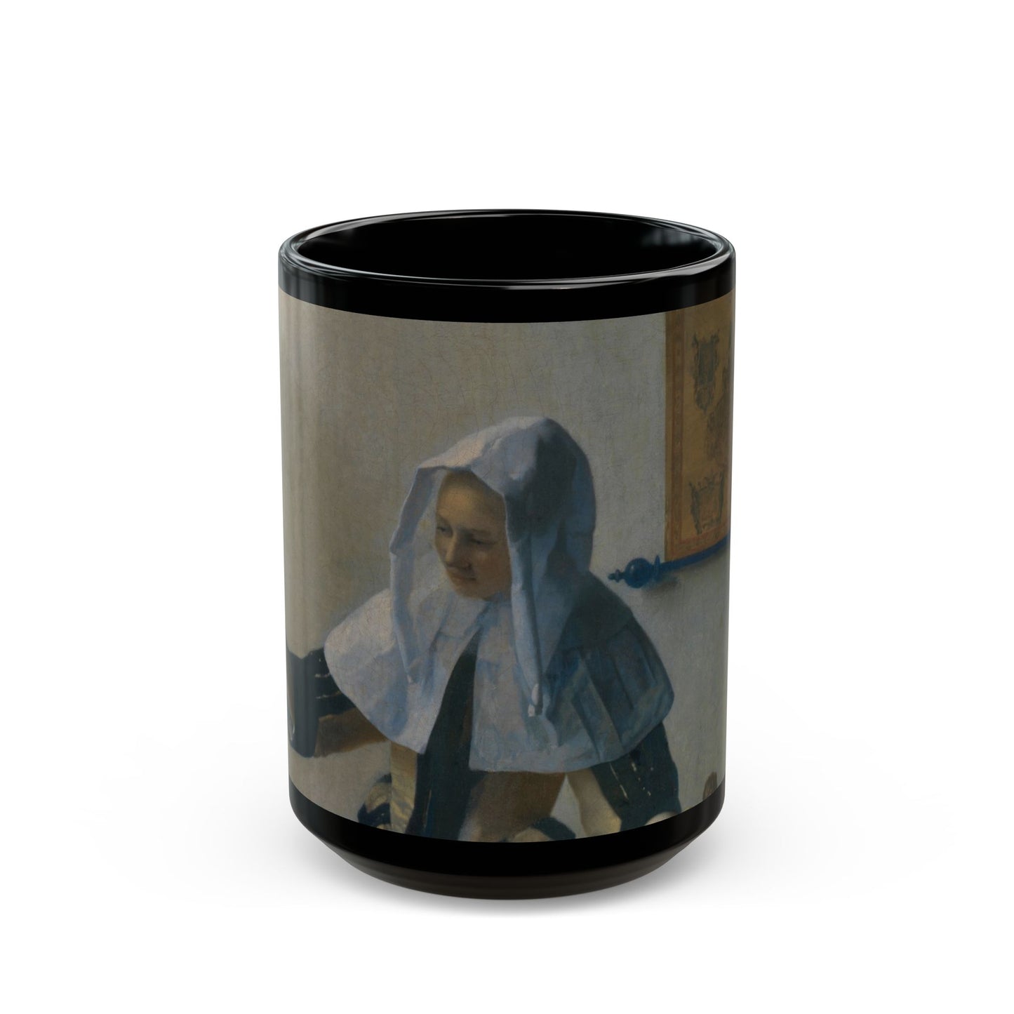 The Interior Silence | Vermeer Dutch Girl by the Window Art Mug – The Midnight Series