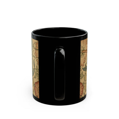 The English Bower | Morris Vintage Pink & Rose Textile Mug | The Floral Gallery