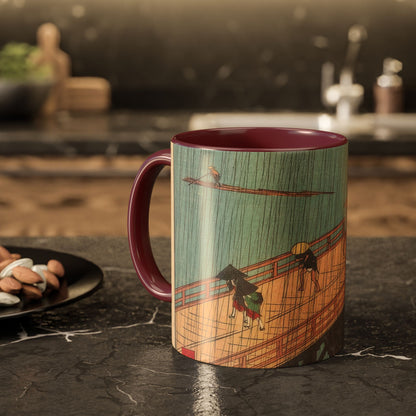 The Passing Rain | Hiroshige Vintage Ukiyo-e Art Mug | The Graphic Archive