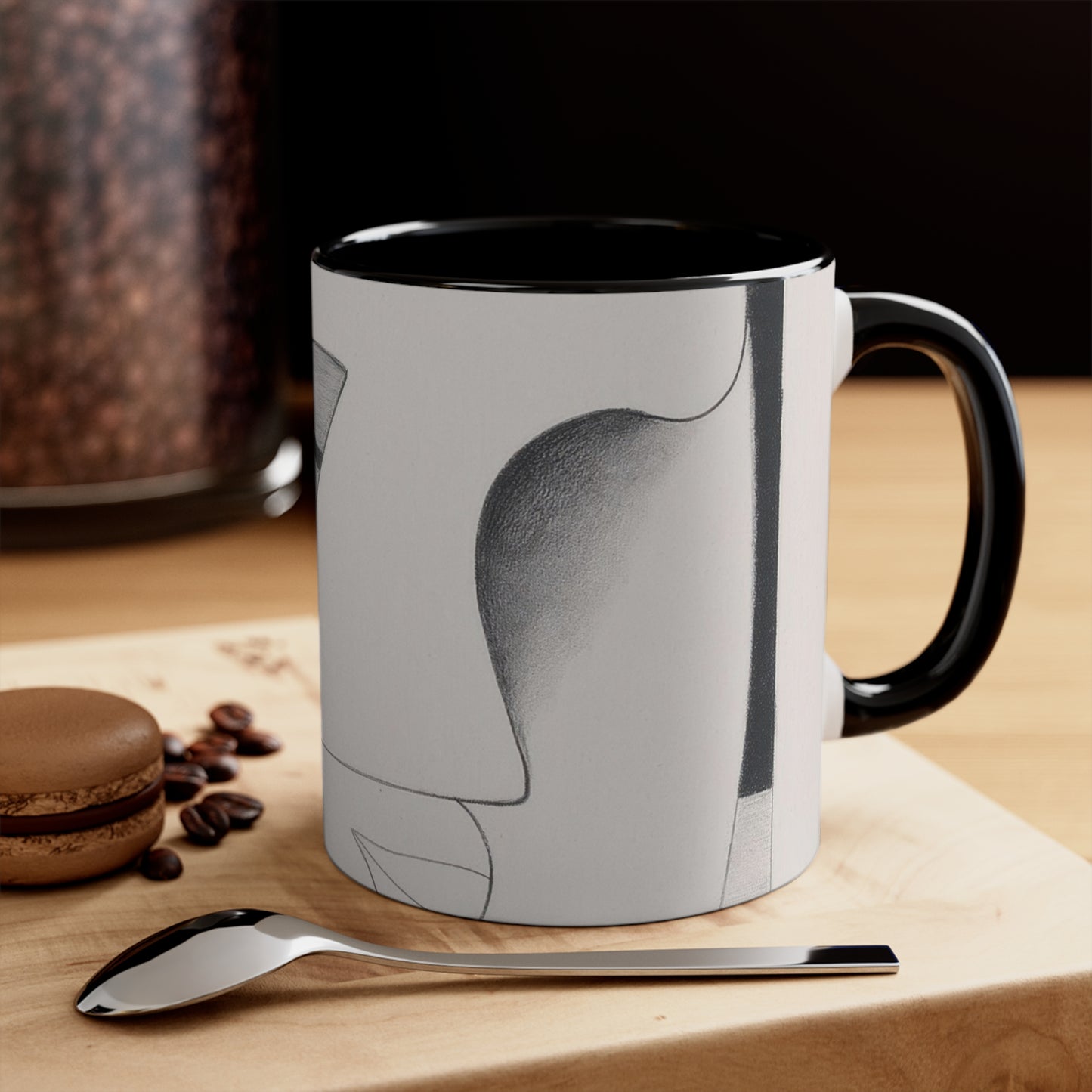 The Rhythmic Profile | Sargent Claude Johnson Modernist Art Mug | Graphic Archive