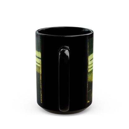 Ryder Abstract Green Landscape Mug | Vintage Sky Coffee Cup | The Midnight Series