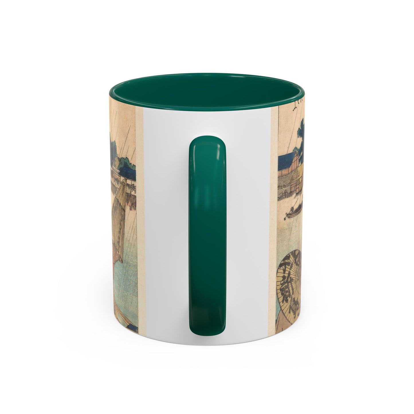 The Shelter | Hokusai Shower at the New Yanagi Bridge Mug | The Graphic Archive