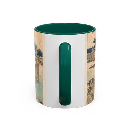 The Shelter | Hokusai Shower at the New Yanagi Bridge Mug | The Graphic Archive