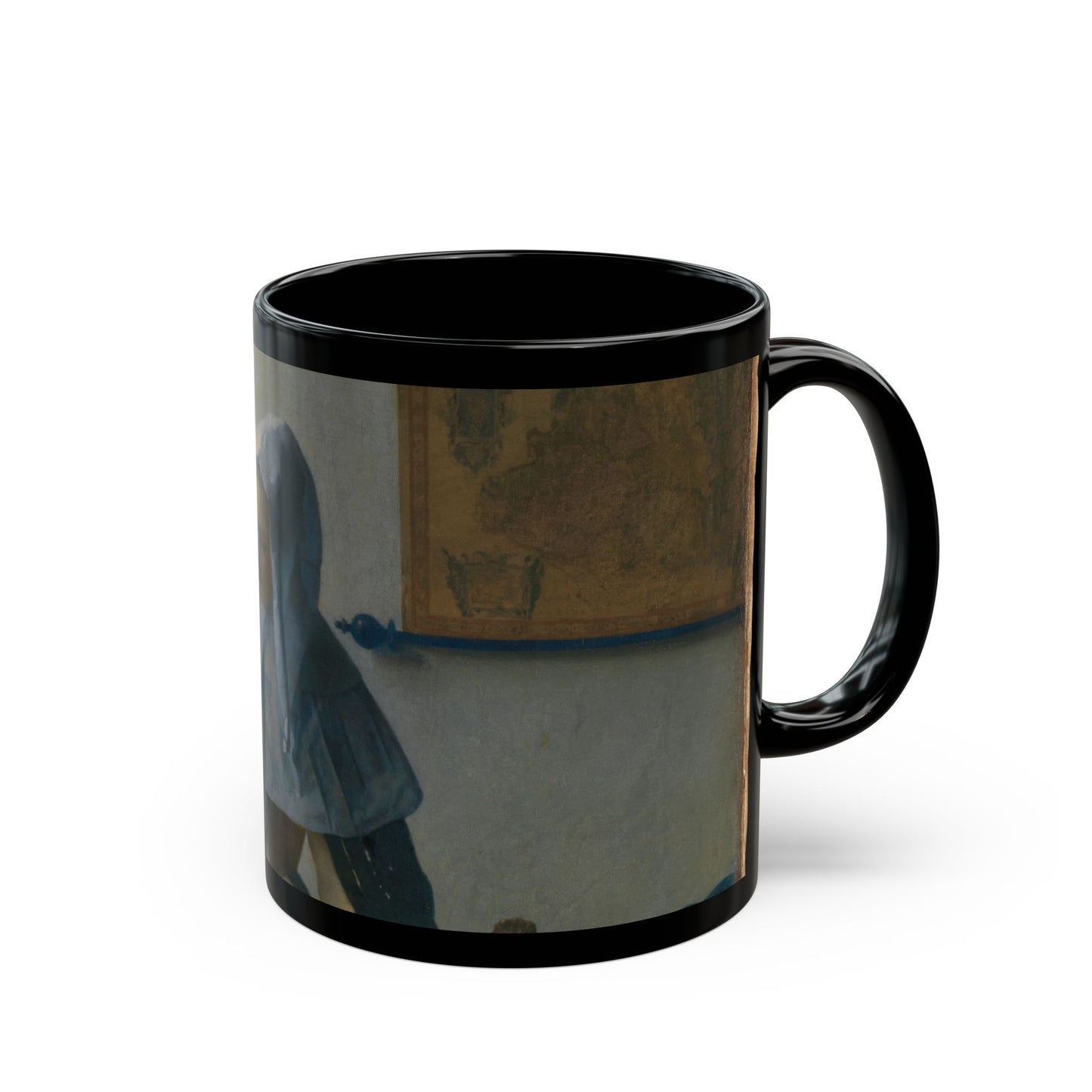 The Interior Silence | Vermeer Dutch Girl by the Window Art Mug – The Midnight Series