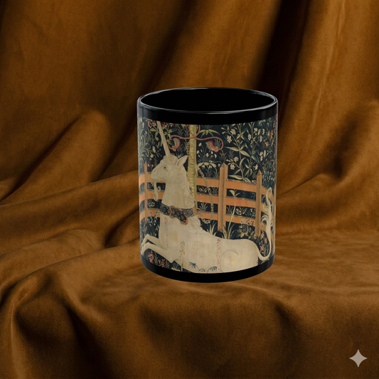 The Hunter's Dream | Unicorn in Captivity Classical Art Mug – The Midnight Series