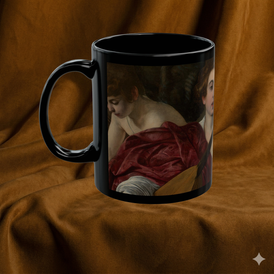The Sacred Mystery | Caravaggio Renaissance Musicians Art Mug | The Midnight Series