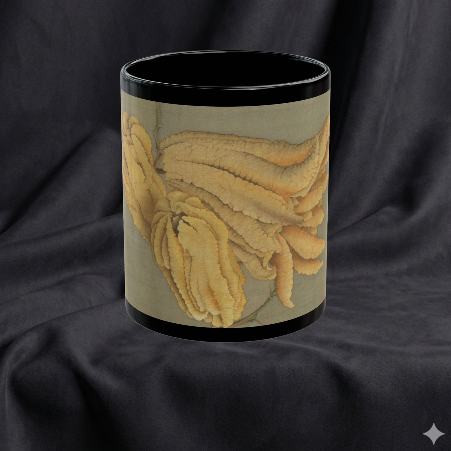 The Sacred Zest | Hokusai Buddha’s Hand Citron Mug | The Floral Gallery