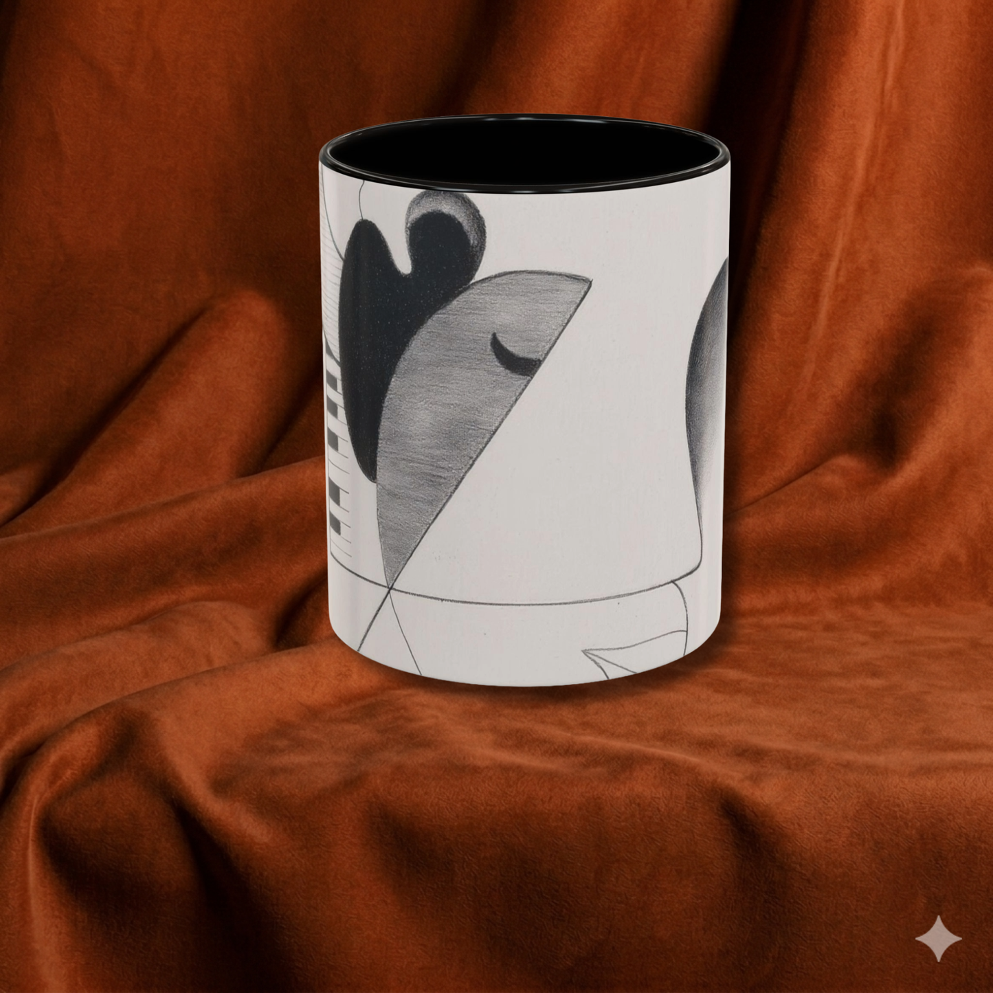 The Rhythmic Profile | Sargent Claude Johnson Modernist Art Mug | Graphic Archive