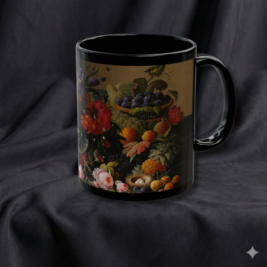 The Golden Abundance | Roesen Antique Fruit & Flower Mug | The Floral Gallery