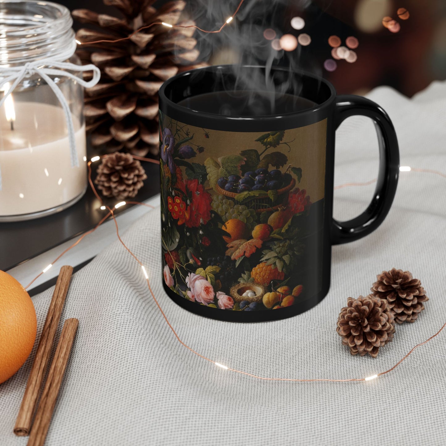 The Golden Abundance | Roesen Antique Fruit & Flower Mug | The Floral Gallery
