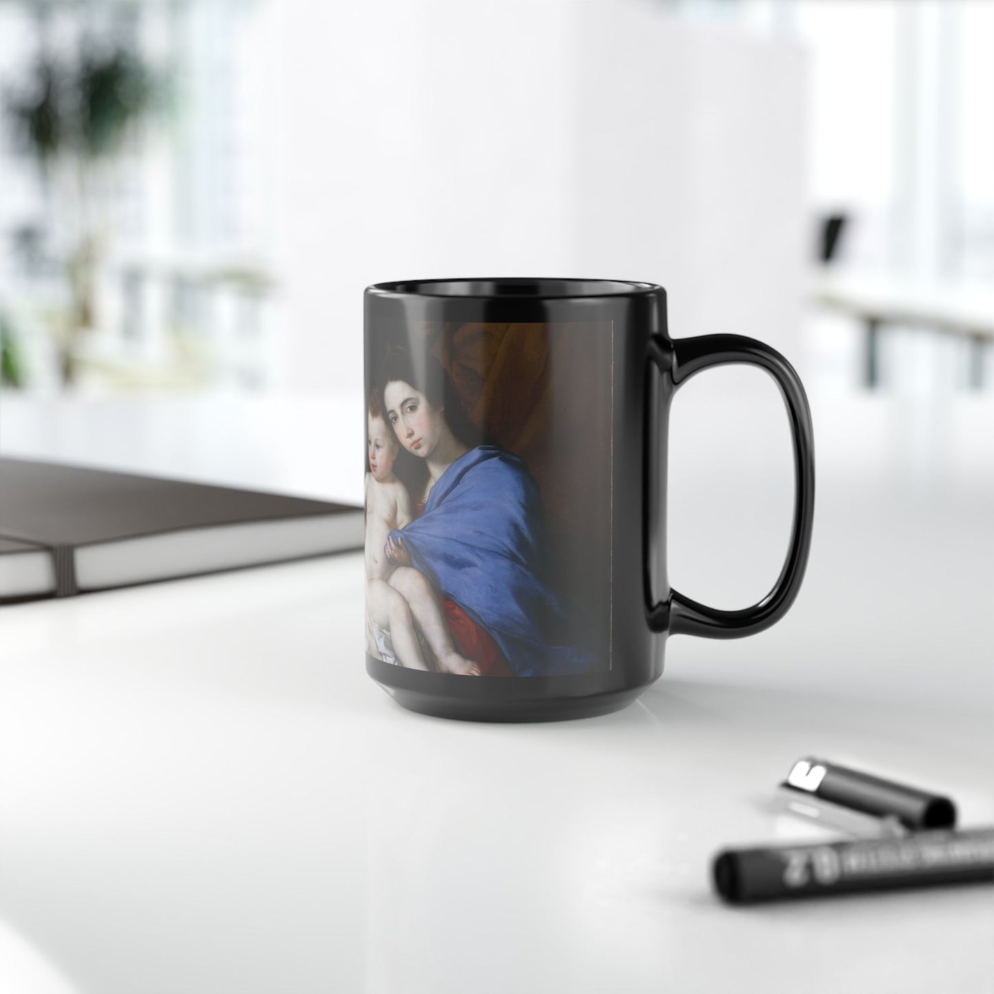 The Sacred Interior | Ribera Holy Family Classical Art Mug | The Midnight Series