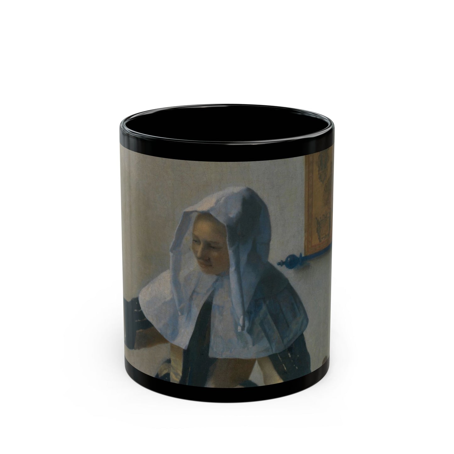 The Interior Silence | Vermeer Dutch Girl by the Window Art Mug – The Midnight Series