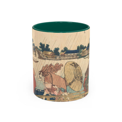 The Shelter | Hokusai Shower at the New Yanagi Bridge Mug | The Graphic Archive