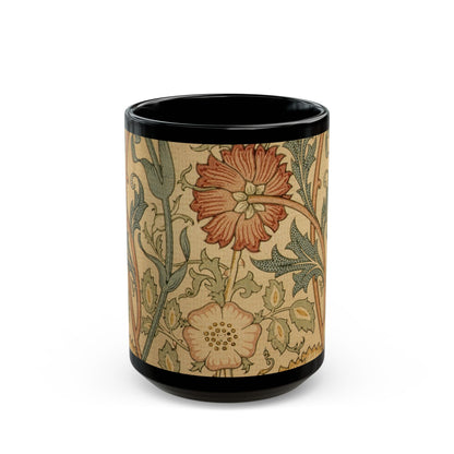 The English Bower | Morris Vintage Pink & Rose Textile Mug | The Floral Gallery