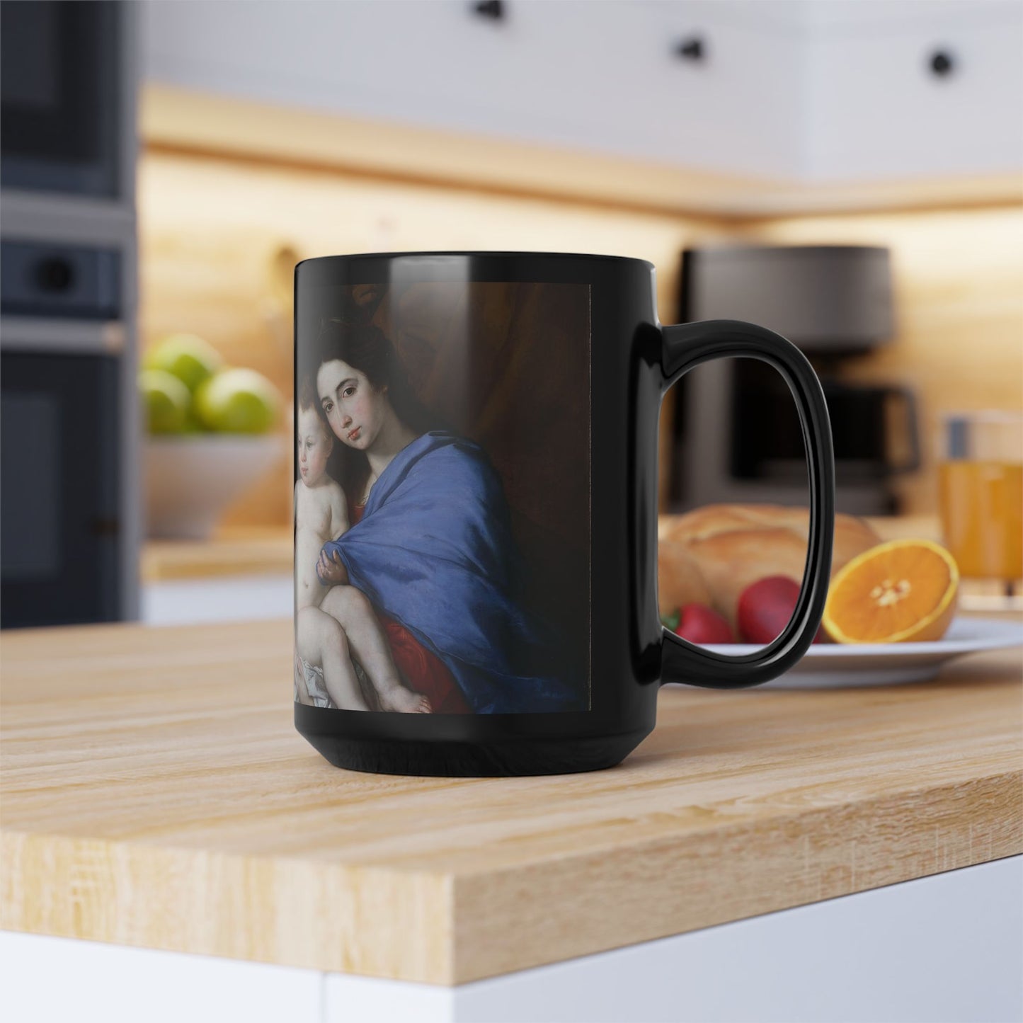 The Sacred Interior | Ribera Holy Family Classical Art Mug | The Midnight Series