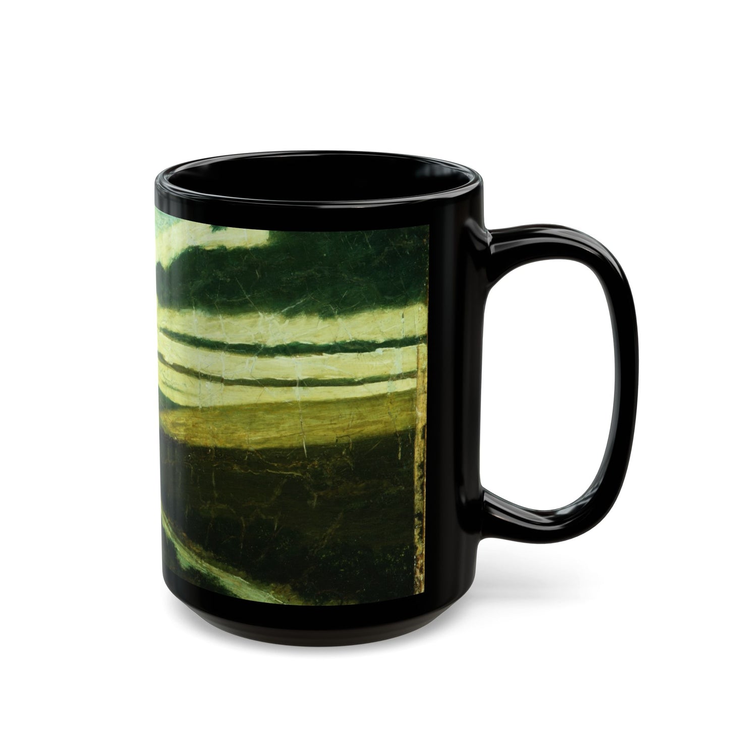 Ryder Abstract Green Landscape Mug | Vintage Sky Coffee Cup | The Midnight Series