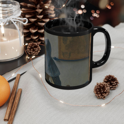 The Interior Silence | Vermeer Dutch Girl by the Window Art Mug – The Midnight Series