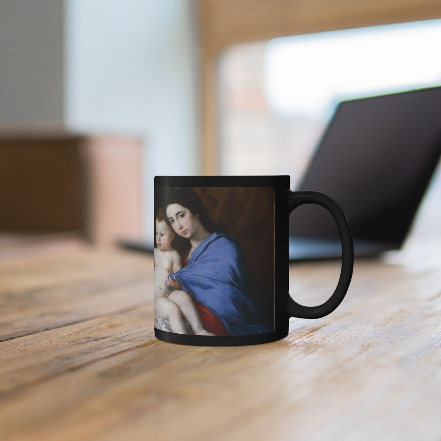 The Sacred Interior | Ribera Holy Family Classical Art Mug | The Midnight Series