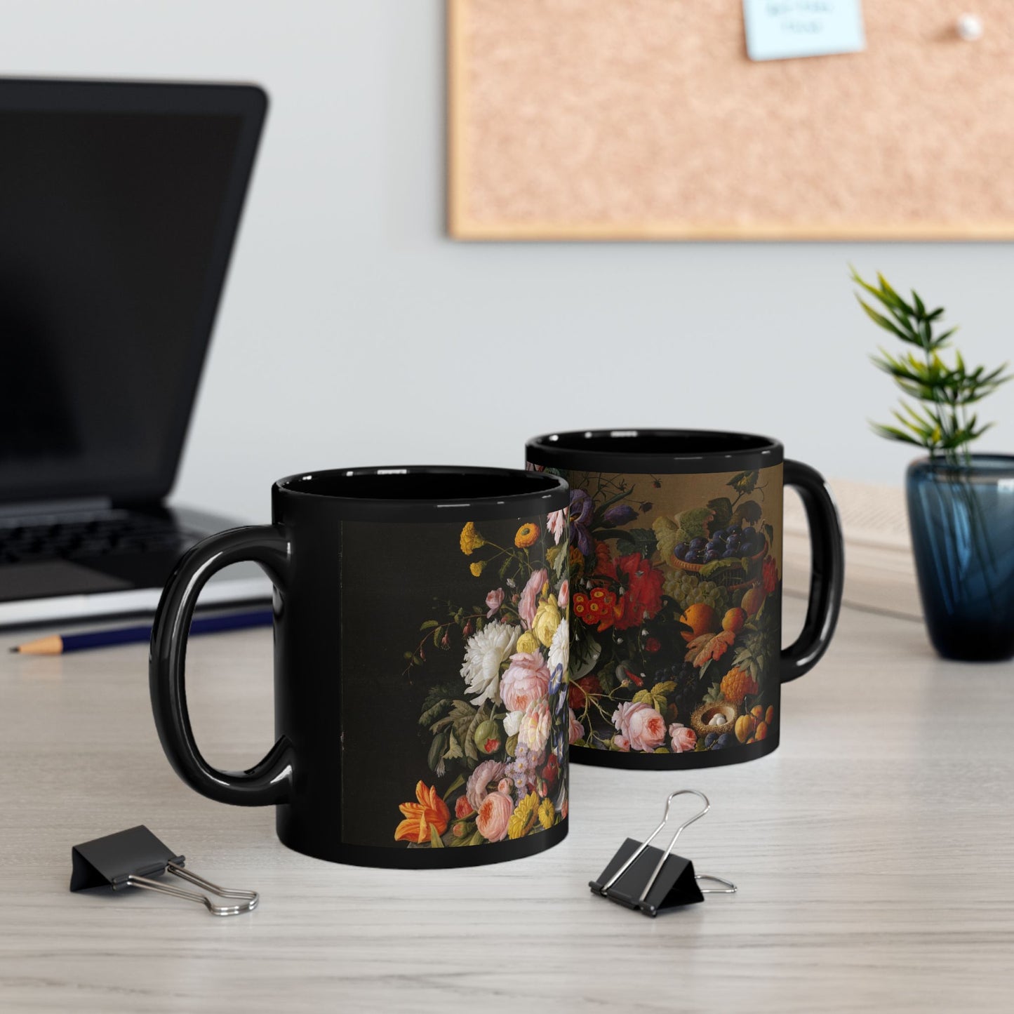 The Golden Abundance | Roesen Antique Fruit & Flower Mug | The Floral Gallery