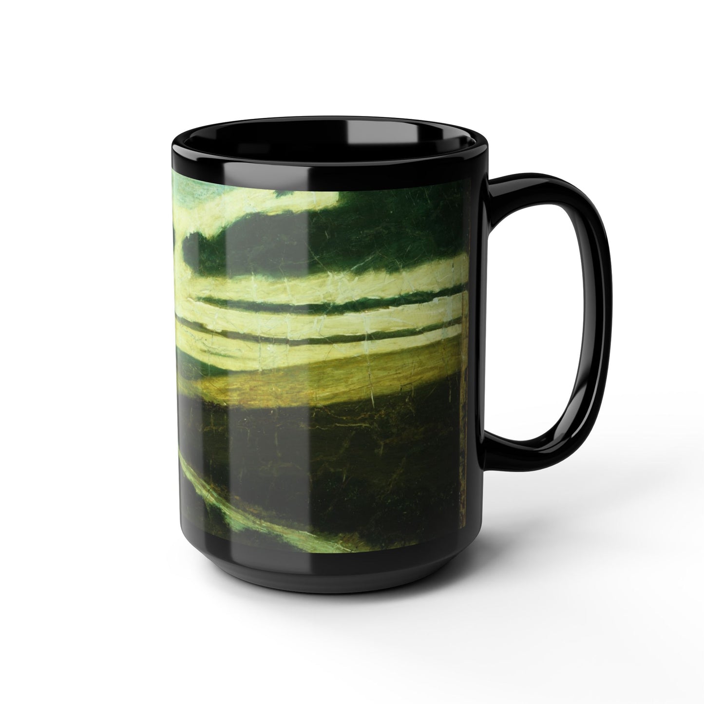 Ryder Abstract Green Landscape Mug | Vintage Sky Coffee Cup | The Midnight Series