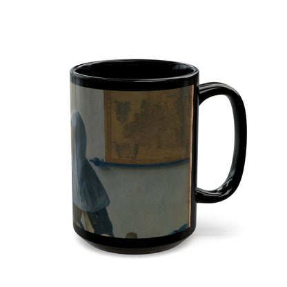 The Interior Silence | Vermeer Dutch Girl by the Window Art Mug – The Midnight Series