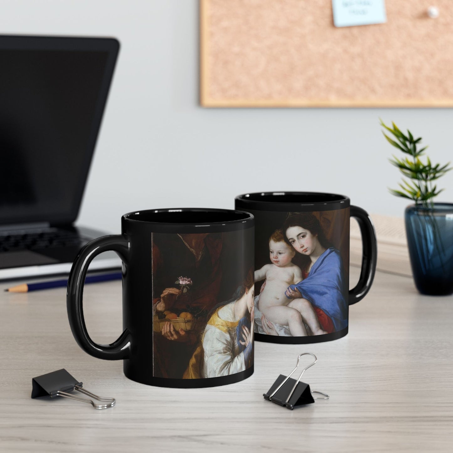 The Sacred Interior | Ribera Holy Family Classical Art Mug | The Midnight Series