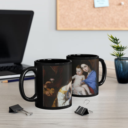 The Sacred Interior | Ribera Holy Family Classical Art Mug | The Midnight Series